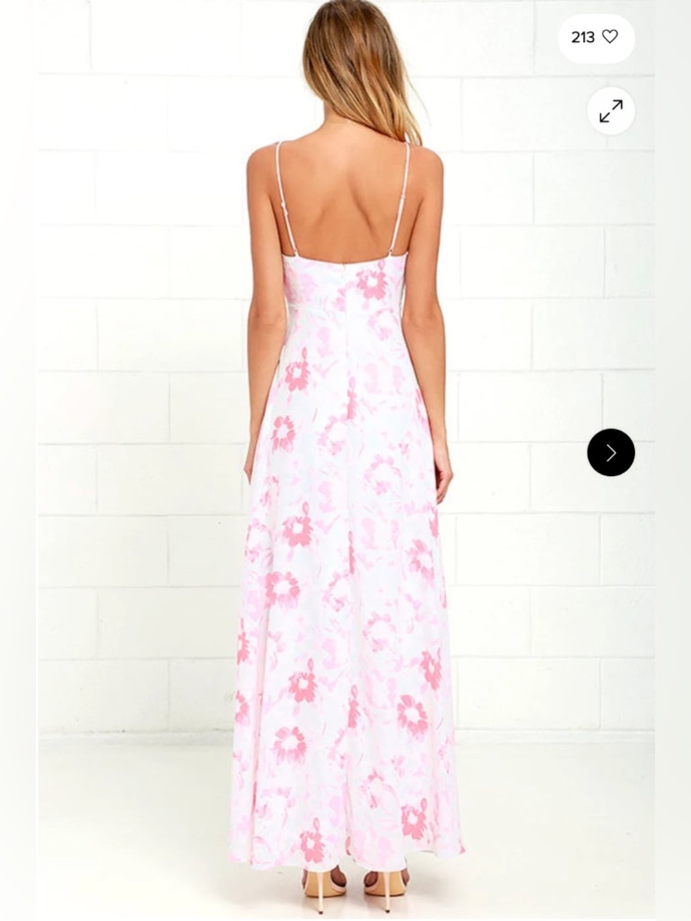 Lulu's Watercolor Wonderland Pink Floral Print Maxi Dress - Picture 2 of 14